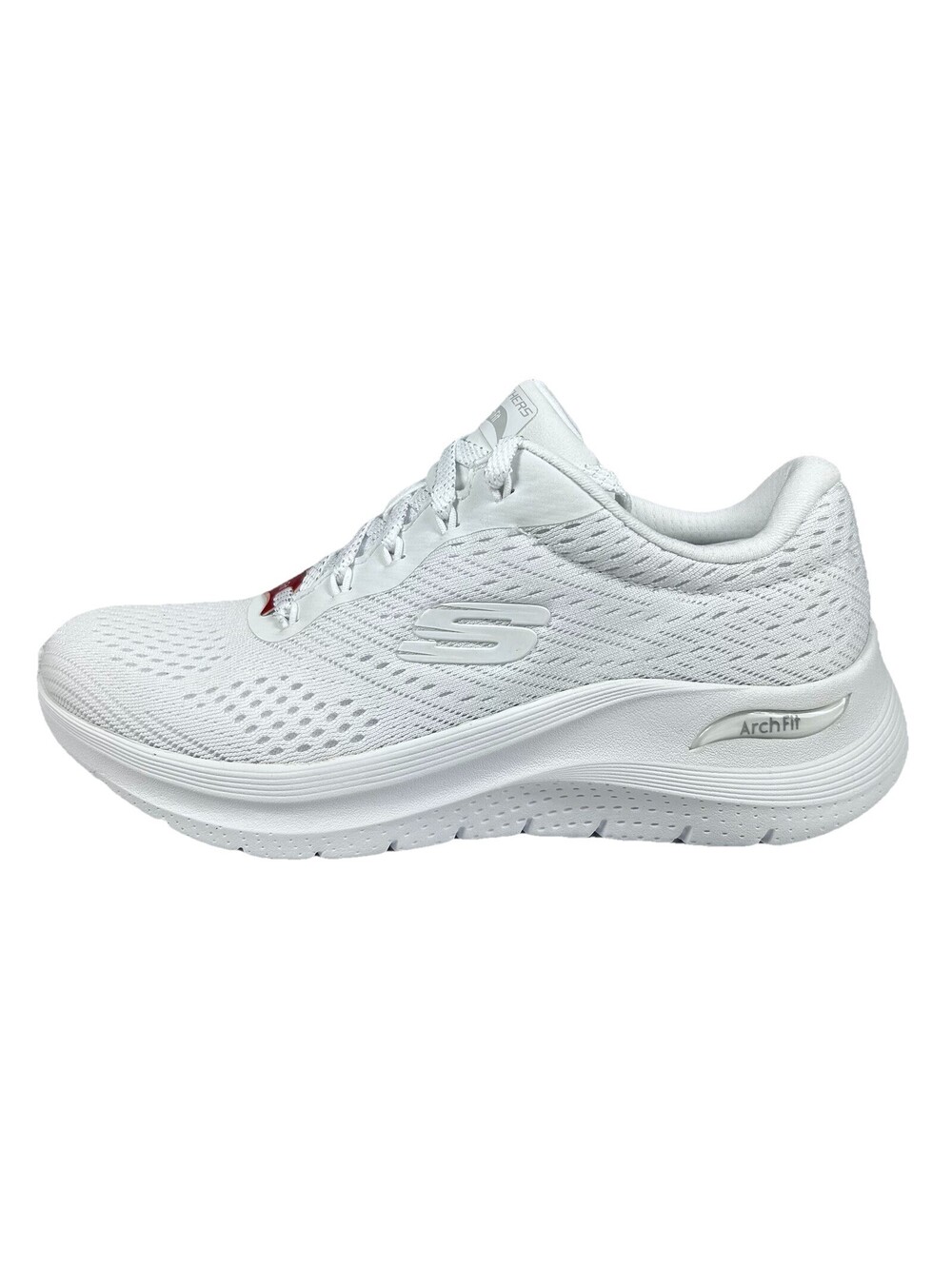 Skechers Arch Fit 2.0 Big League Shoes Womens 5 Youth 3.5 White Athletic Sneaker